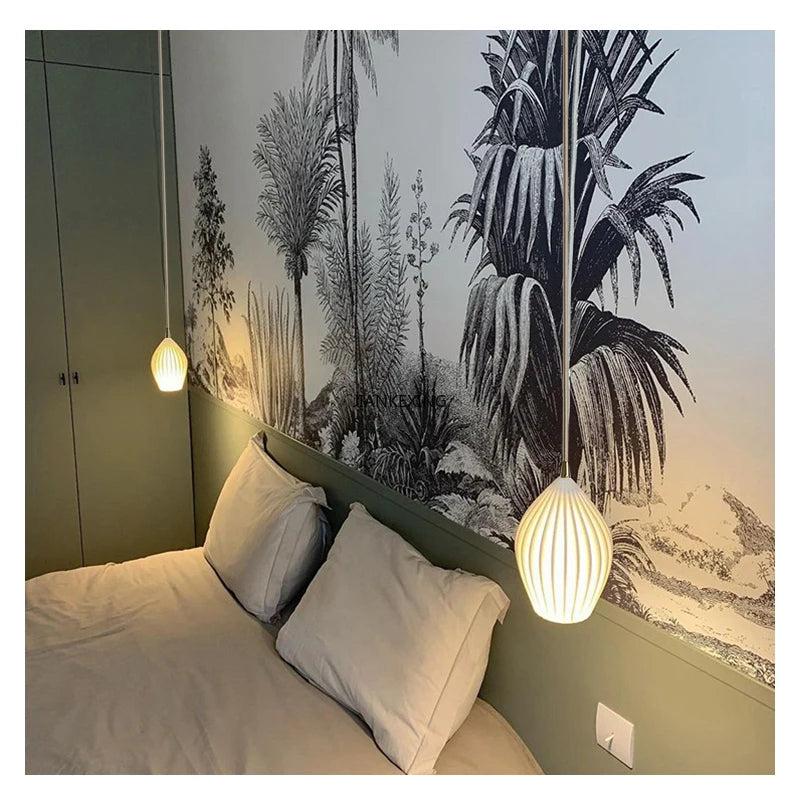 Suspension en céramique nervurée pour salle à manger – Estellion