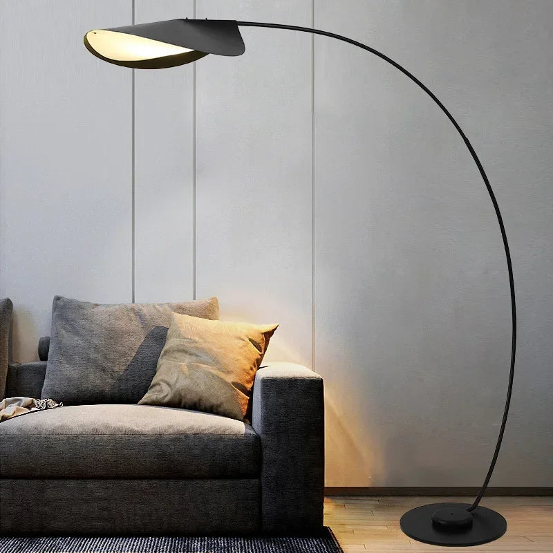 Lampe sur pied design nordique en acier brossé – Oréade