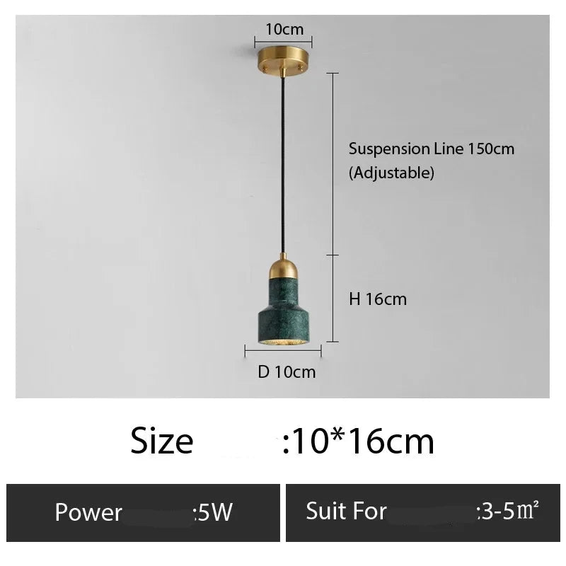 Suspension minimaliste en cuivre pour chambre – Arionelle