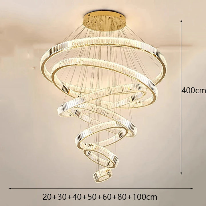 Suspension moderne en cristal pour salle à manger – Cristarion