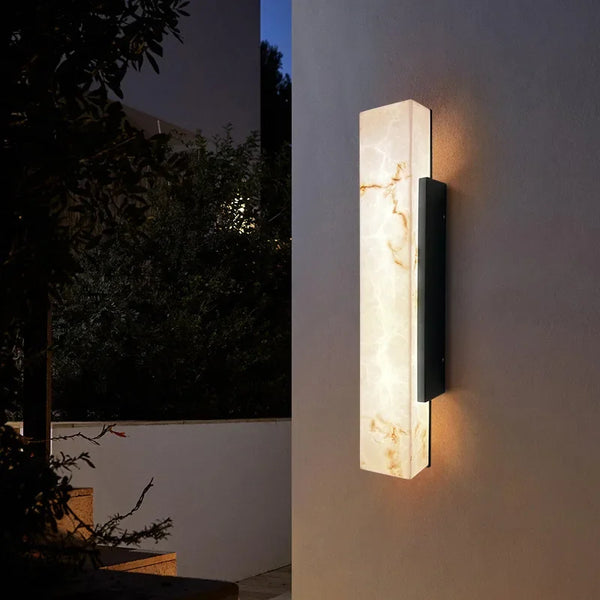 Applique murale extérieure minimaliste en marbre – Marbrelux