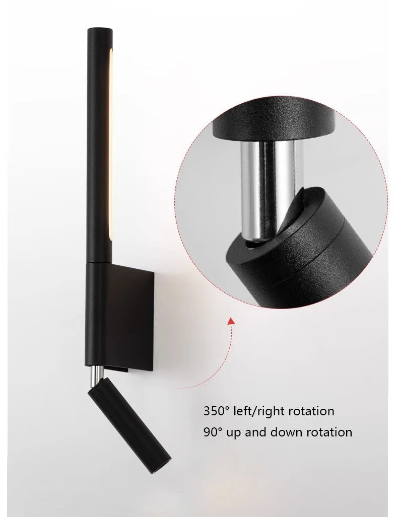 Applique murale LED minimaliste scandinave pour lecture – Norelys