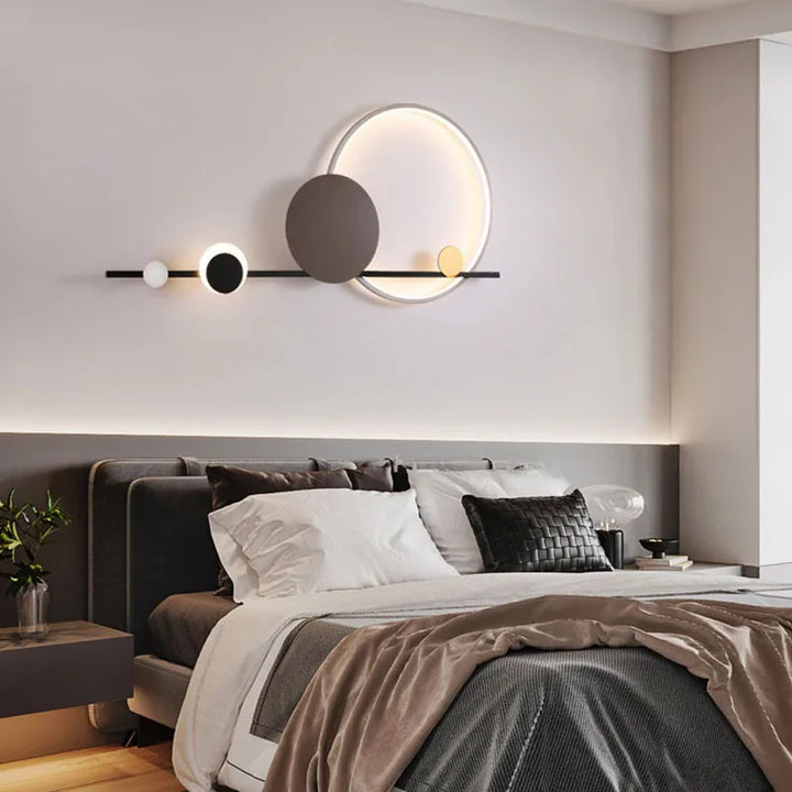 Applique Murale Art Déco en Métal Noir – Sélénéa