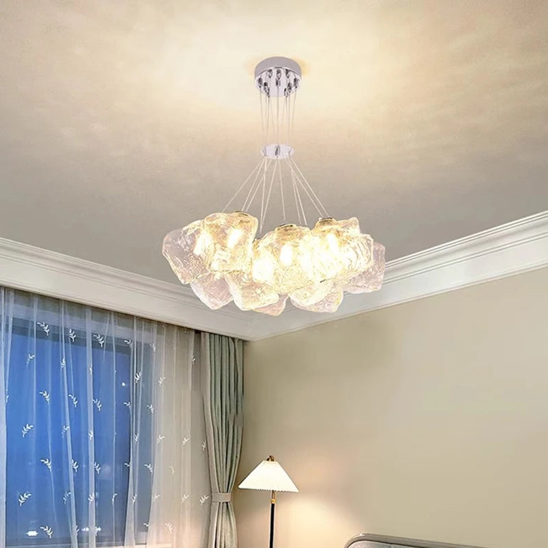 Moderne glazen hanglamp voor eetkamer – Célestine