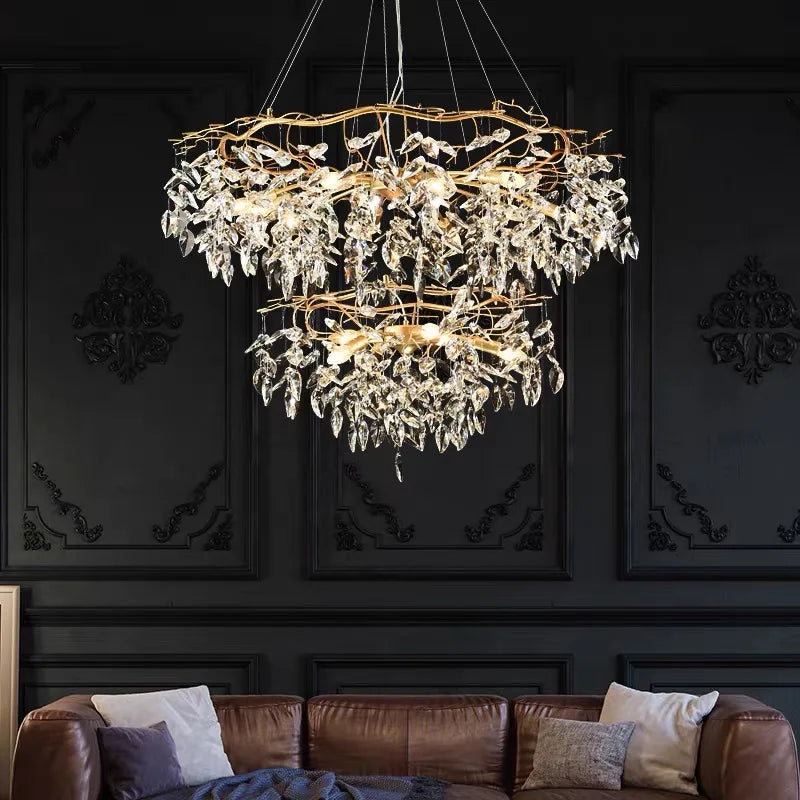 Lustre en Cristal Moderne pour Salon et Hôtels – Zeliora