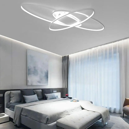 Modern plafondlamp in aluminium voor woonkamer – Alumode