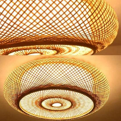 Bamboe plafondlamp voor kinderkamer – Rondolux