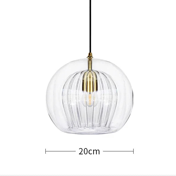 Suspension nordique en verre pour intérieurs modernes – Ombrelia