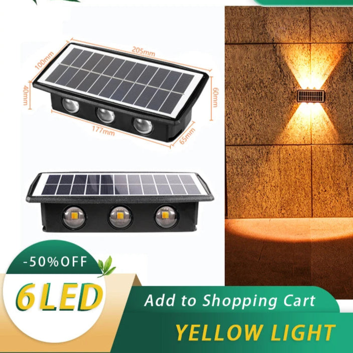 Applique murale solaire LED moderne pour jardin – Solastre