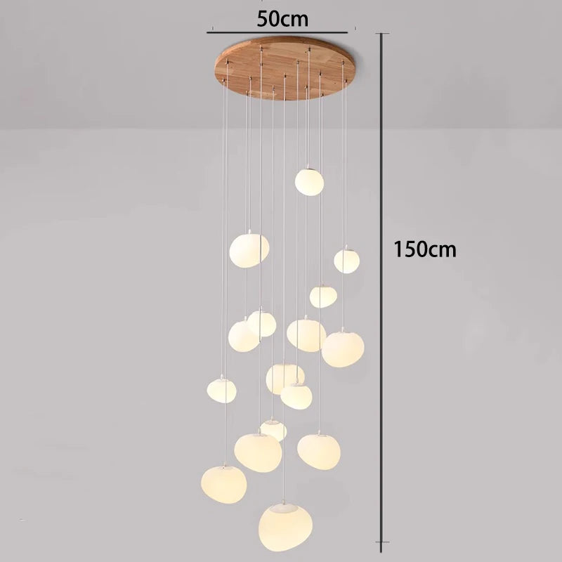 Lustre moderne en alliage pour salons et escaliers – Orialys