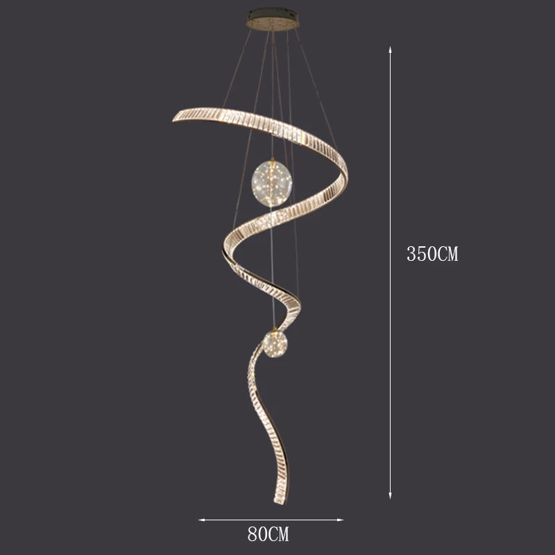 Moderne kristallen hanglamp voor woonkamers – Crystella