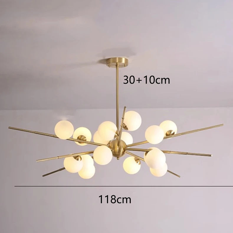 Lustre contemporain en aluminium pour salon – Artalys