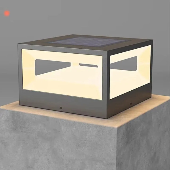 Lampe solaire extérieure en acier inoxydable – Solarique