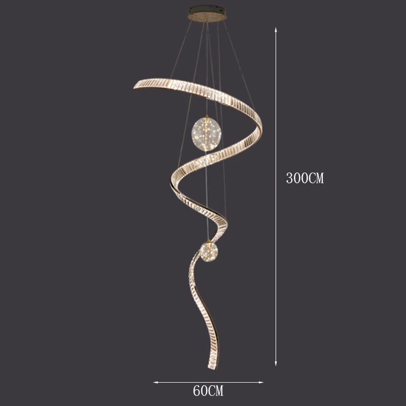 Moderne kristallen hanglamp voor woonkamers – Crystella