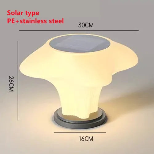 Lampe solaire extérieure moderne en acier inoxydable – Solaris