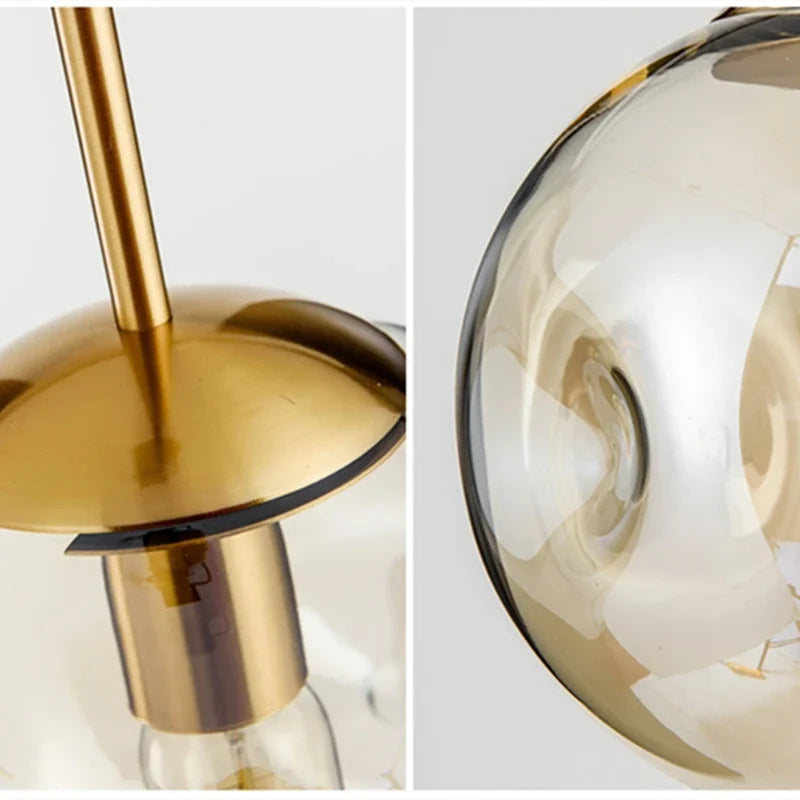 Noorse glazen hanglamp voor woonkamer en slaapkamer – Orbalya