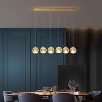 Suspension cristal moderne pour salon – Crystalline