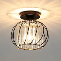 Plafonnier vintage en fer noir pour salle à manger – Mirostella