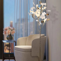 Lampe sur pied en métal style Ginkgo – Ginkova