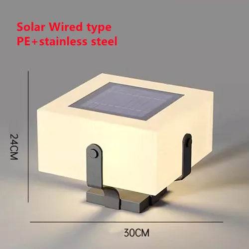 Lampe solaire de jardin en acier inoxydable – Solastice