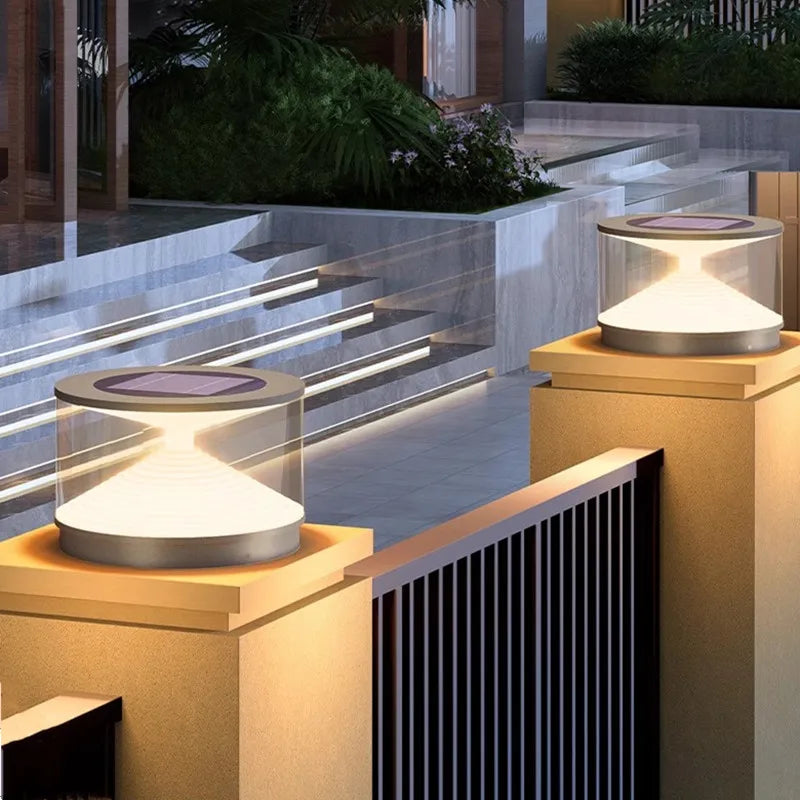 Lampe solaire de jardin en acier inoxydable – Soléclat