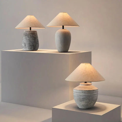 Keramieke tafellamp in Japanse stijl voor woonkamer – Zenara