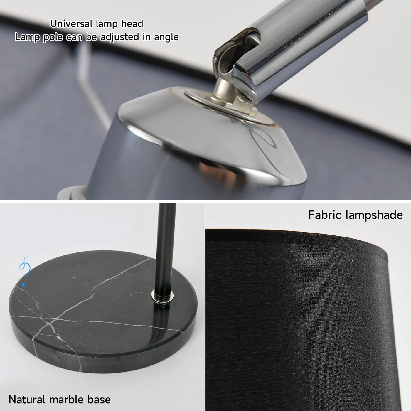 Lampe sur pied contemporaine réglable pour salon et chambre – Verilum