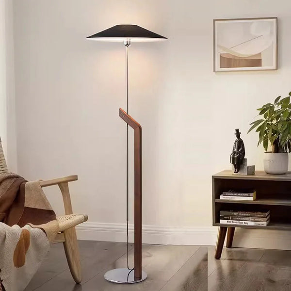 Minimalistische houten vloerlamp voor de woonkamer – Armoniel