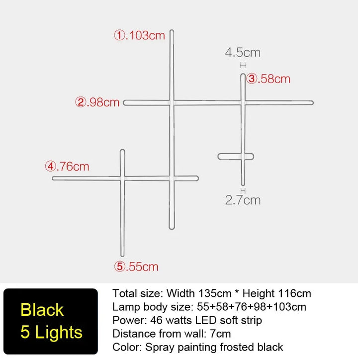 Applique Murale LED Minimaliste Noire ou Blanche pour Salon – Néoléa