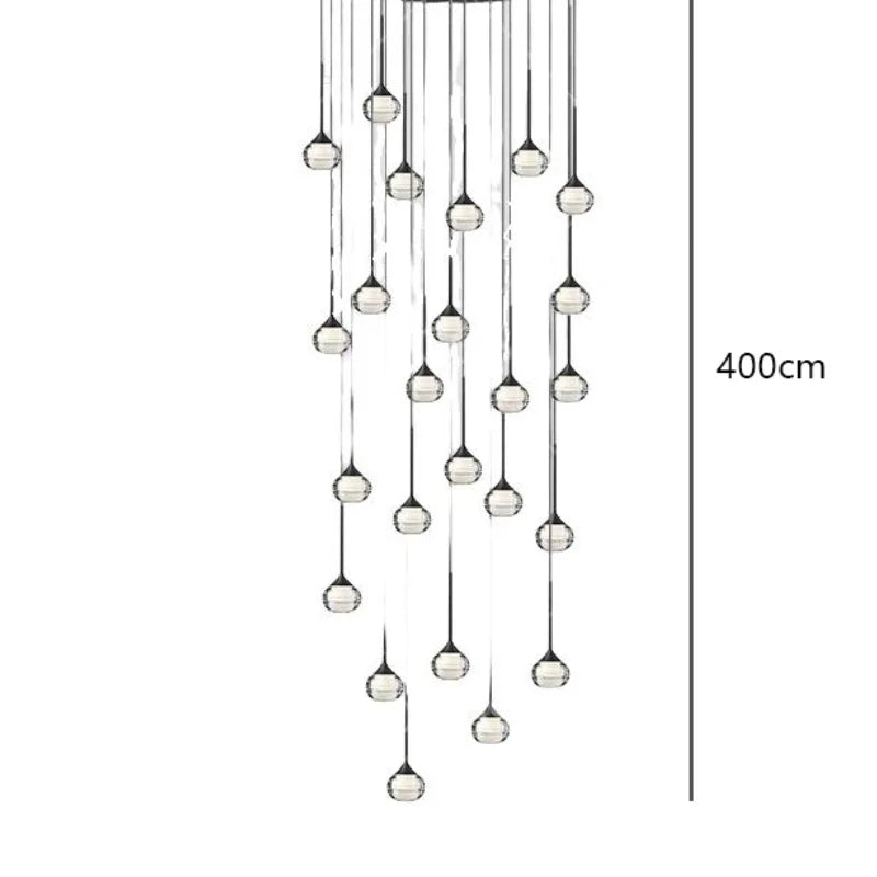 Suspension LED cristal pour chambres et salons – Cristalya