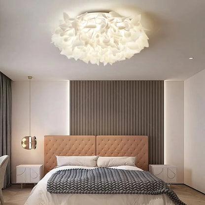 Moderne Bloemenplafondlamp Getemperd Licht – Floral