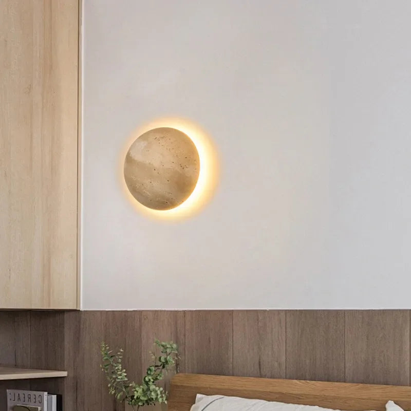 Stenen wandlamp voor woonkamer en slaapkamer – Serenitea