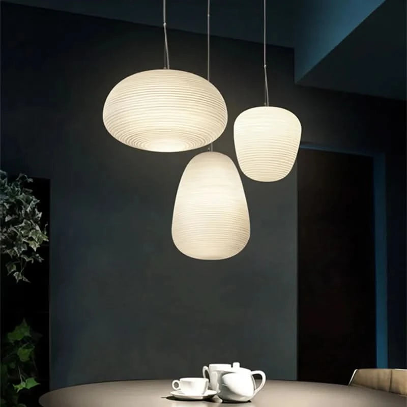 Suspension LED Intérieure Verre Opalin Atmosphère Apaisante – Cocon