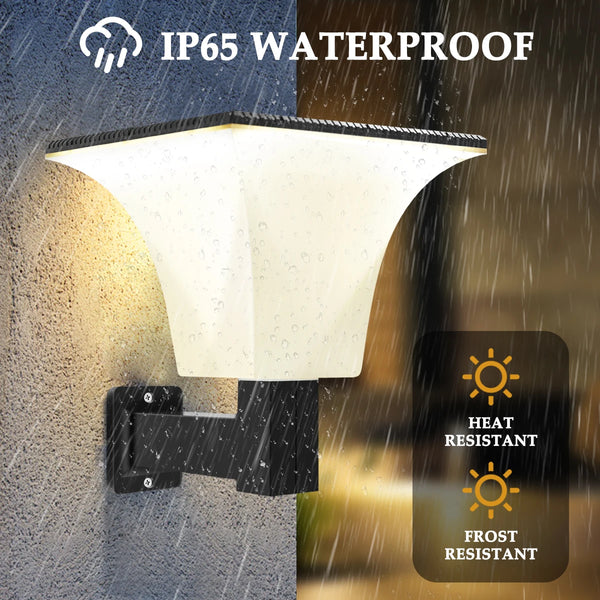 Lampe solaire extérieure étanche style Art Déco – Soleanor