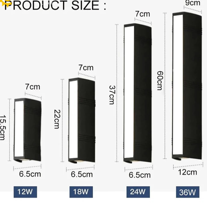 Applique murale LED moderne en aluminium – Alumiscape