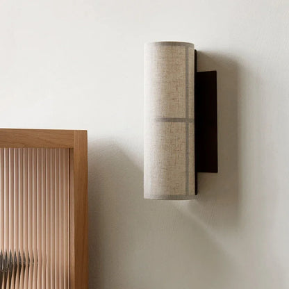 Vintage wandlamp in stof voor slaapkamer – Zénitude