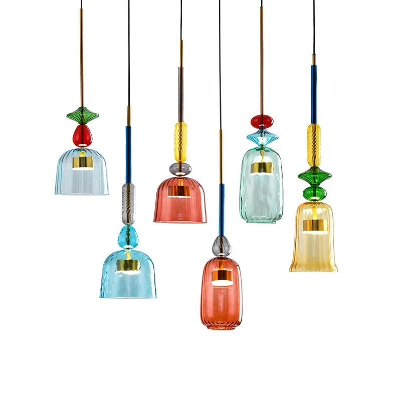 Geometrische Gekleurde Hanglamp Noordse Stijl – Yura
