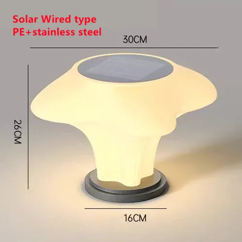 Lampe solaire extérieure moderne en acier inoxydable – Solaris