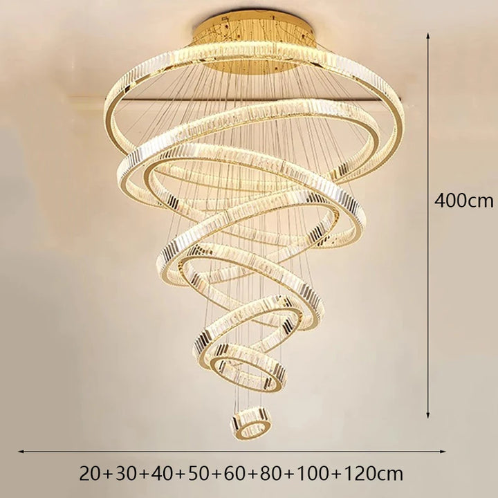 Suspension moderne en cristal pour salle à manger – Cristarion