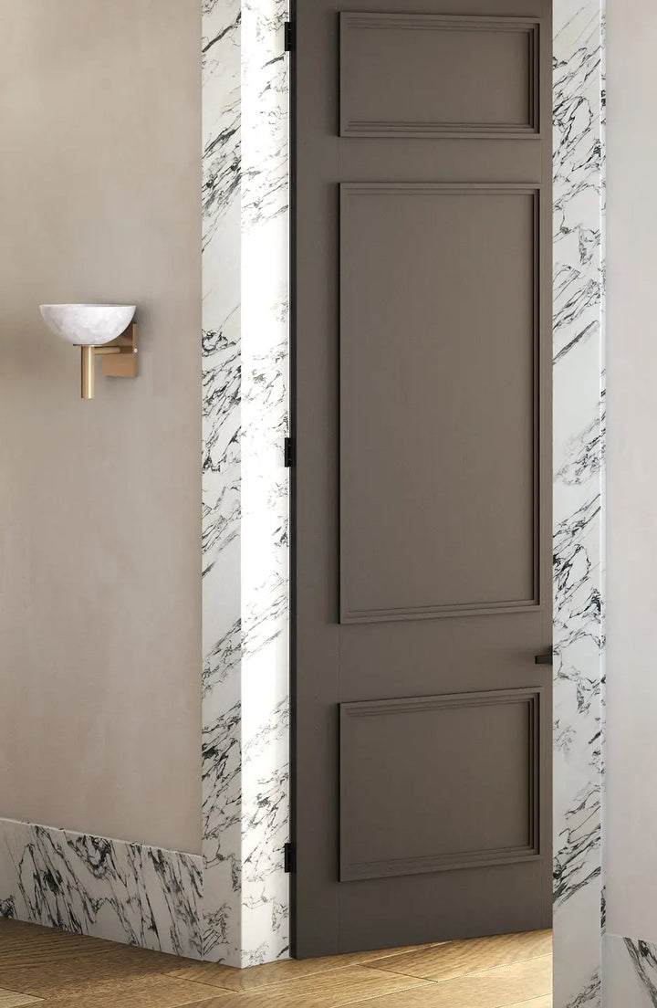 Applique murale en marbre et cuivre pour chambre – Ciraluce