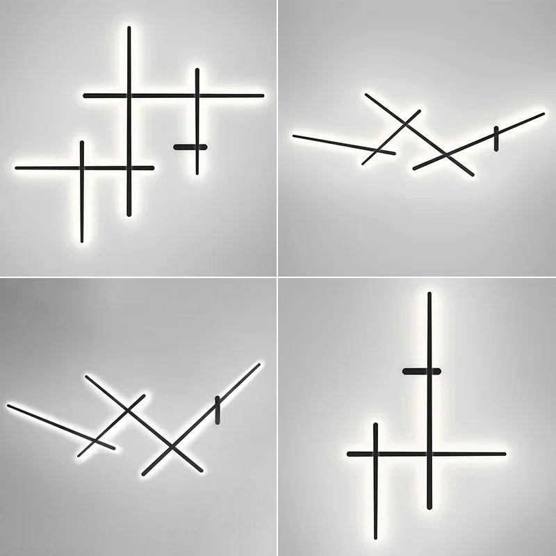 Applique Murale LED Minimaliste Noire ou Blanche pour Salon – Néoléa