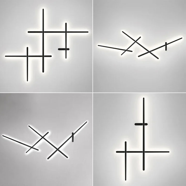 Applique Murale LED Minimaliste Noire ou Blanche pour Salon – Néoléa