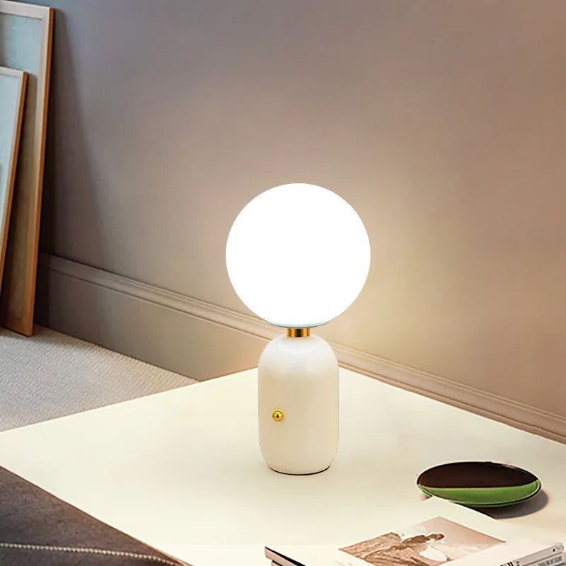 Bedlamp Metaal Glas Modern Design Roze – Pulsaris
