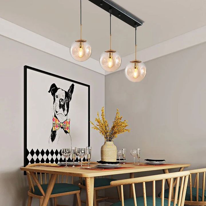 Suspension Nordique en Verre pour Salon et Chambre – Orbalya