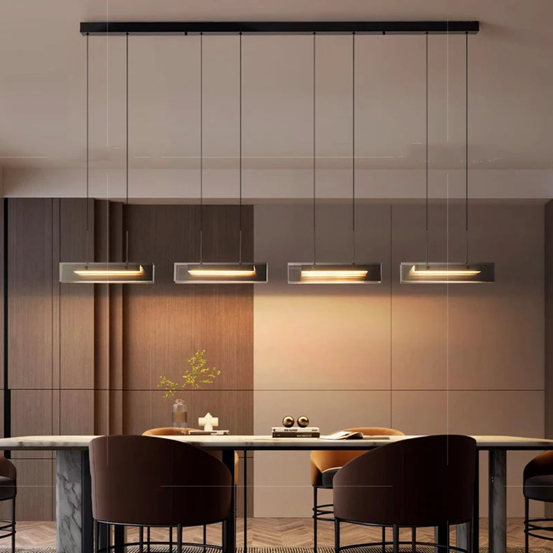 Suspension LED moderne en alliage pour salon – Arispectra