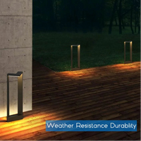 Lampadaire de jardin moderne en aluminium noir – Ataraxia