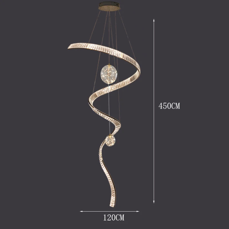 Moderne kristallen hanglamp voor woonkamers – Crystella