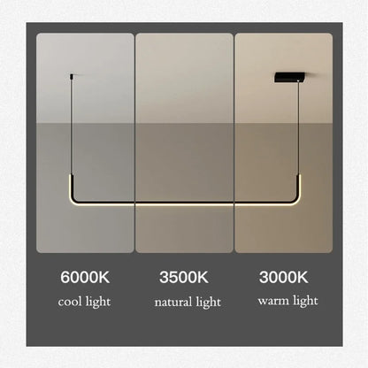 Moderne LED-hanglamp in zwart en goud voor woonkamer – Thalion