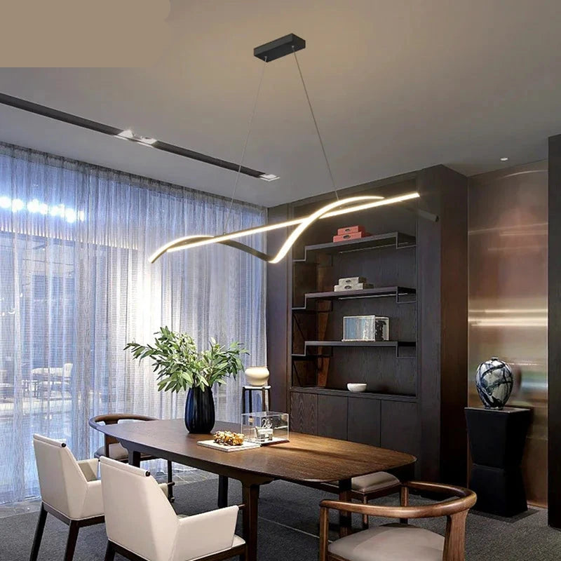 Hedendaagse kroonluchter veelzijdig voor ruime kamers – Vélina