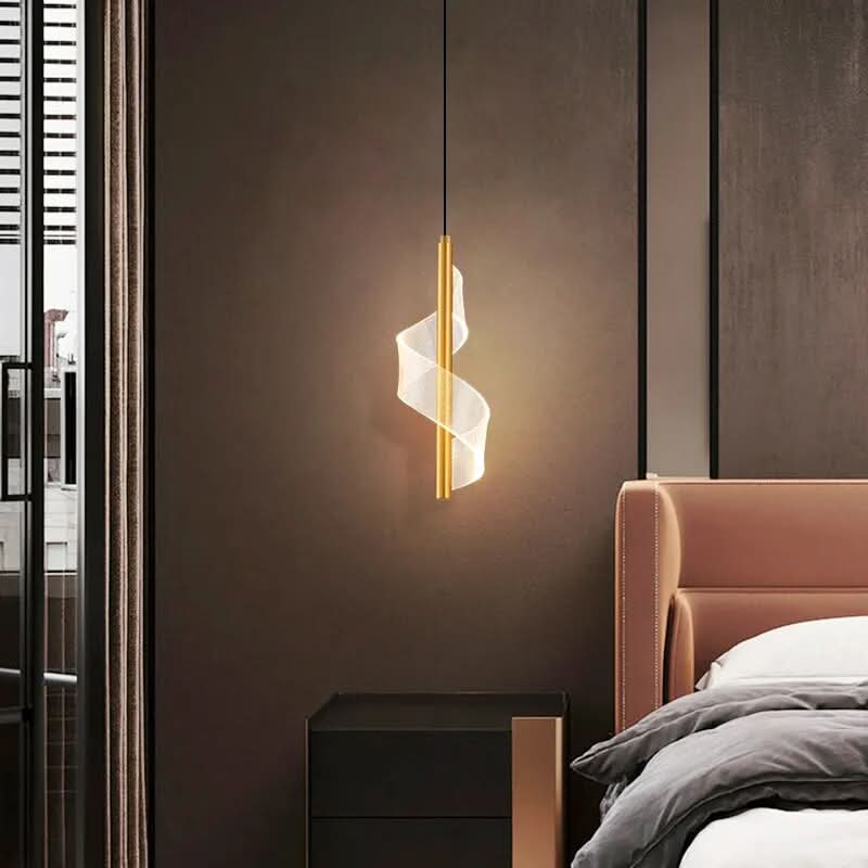 Moderne Minimalistische Hanglamp met PVC-kap – Éclipse Noire